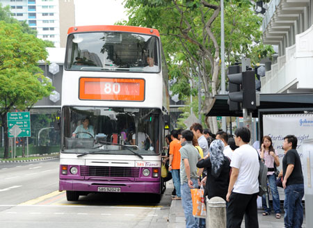 Xe buýt tại Singapre Xe buýt tại Singapre