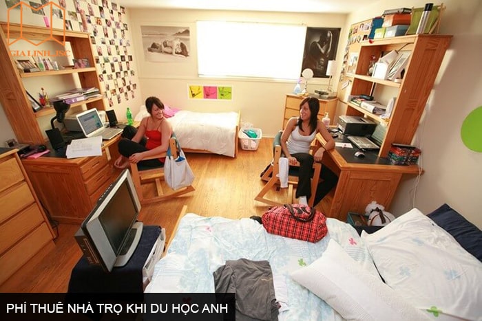 Phí thuê nhà trọ khi du học Anh