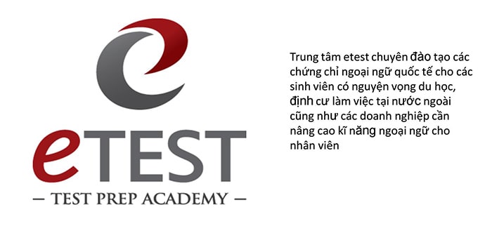 Trung tâm Anh ngữ Etest Trung tâm Anh ngữ Etest
