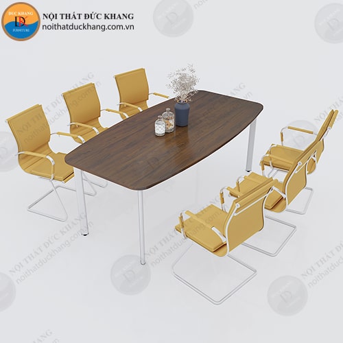 Bàn họp nhỏ Đức Khang DKBHCS32 hình oval cho 6 người ngồi