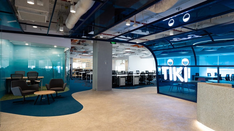 Phòng họp Tiki phong cách mở lấy ý tưởng từ biển cả