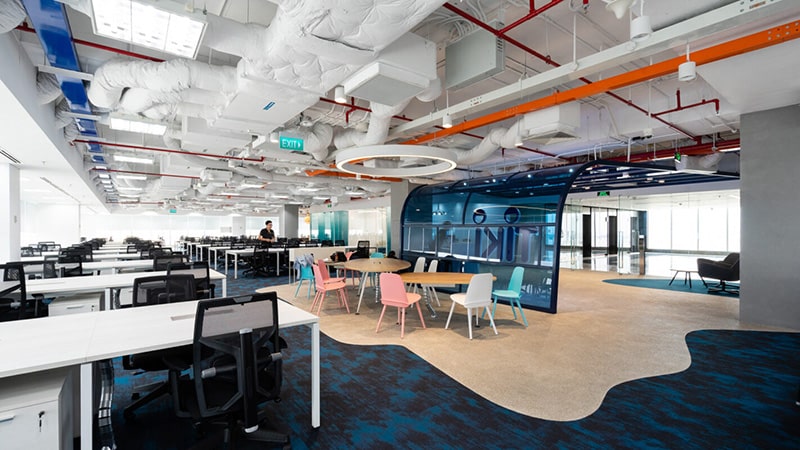 Phòng họp Tiki phong cách mở lấy ý tưởng từ biển cả