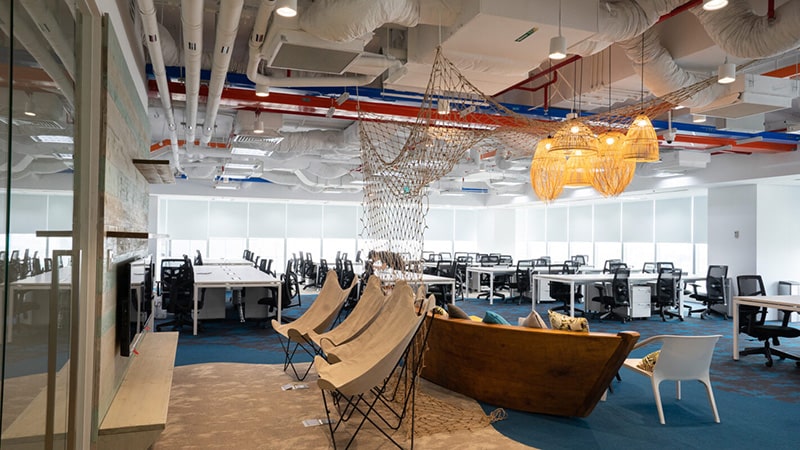 Phòng họp Tiki phong cách mở lấy ý tưởng từ biển cả