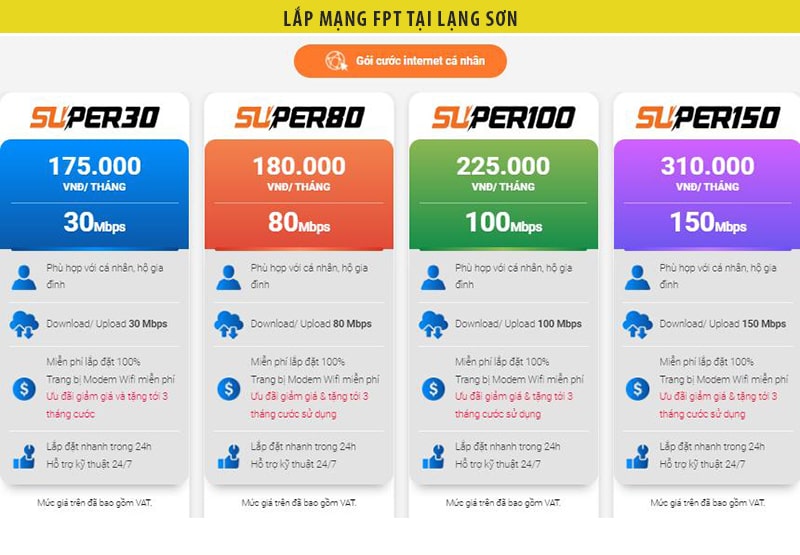 Dịch vụ lắp mạng FPT Lạng Sơn nhanh chóng, giá rẻ