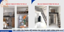 TOP 7 Mẫu Cầu Thang Sắt Phòng Trọ Giá Rẻ, Chất Lượng Năm 2022